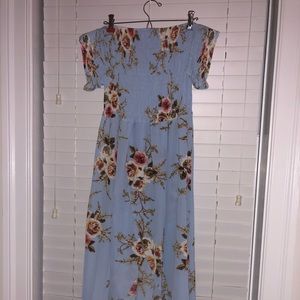 Off the shoulder maxi dress